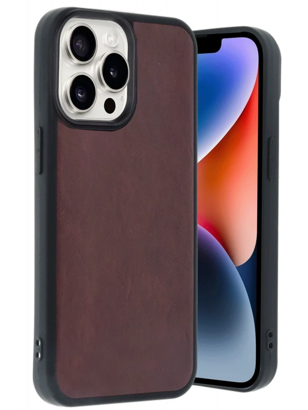 Newface Apple iPhone 14 Pro Max Kılıf Aras Deri Kapak - Bordo