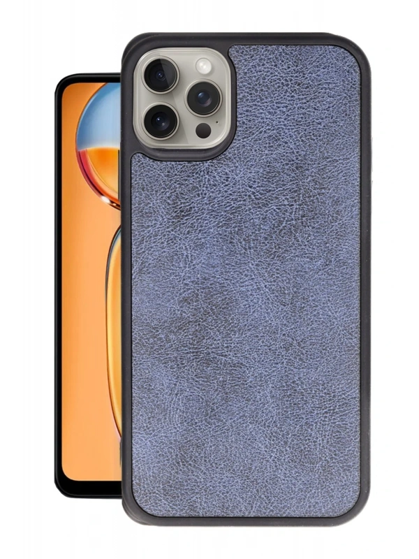 Newface Apple iPhone 14 Pro Max Kılıf Aras Deri Kapak - Lacivert