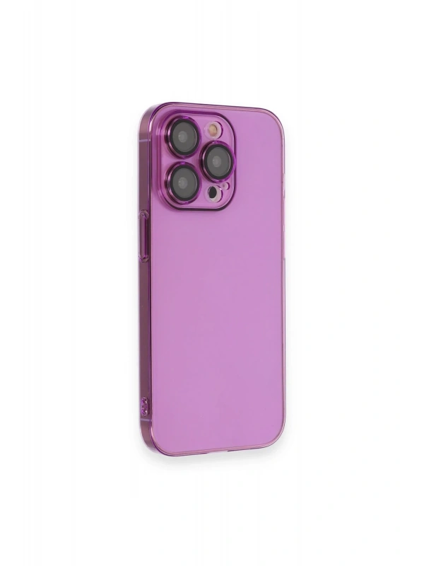 Newface Apple iPhone 14 Pro Max Kılıf Armada Lensli Kapak - Mor