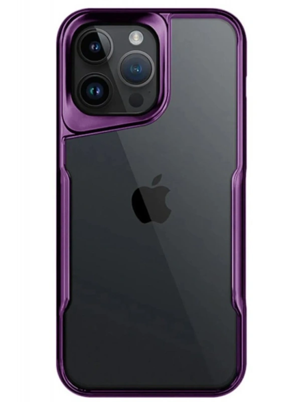 Newface Apple iPhone 14 Pro Max Kılıf Boyi Silikon Kapak - Derin Mor