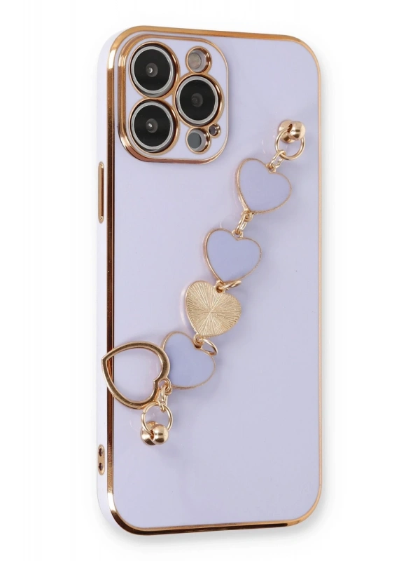 Newface Apple iPhone 14 Pro Max Kılıf Esila Silikon - Lila