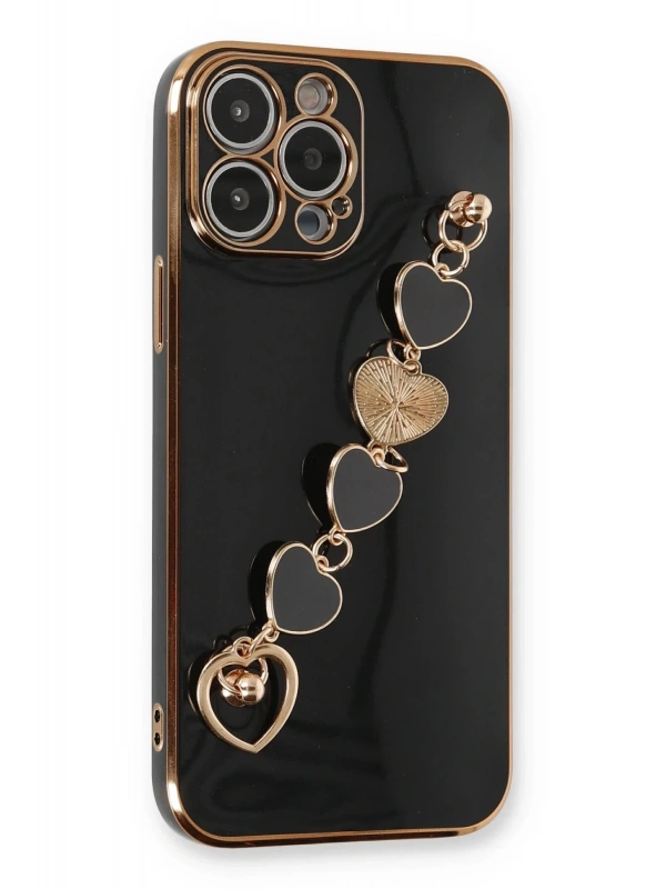 Newface Apple iPhone 14 Pro Max Kılıf Esila Silikon - Siyah