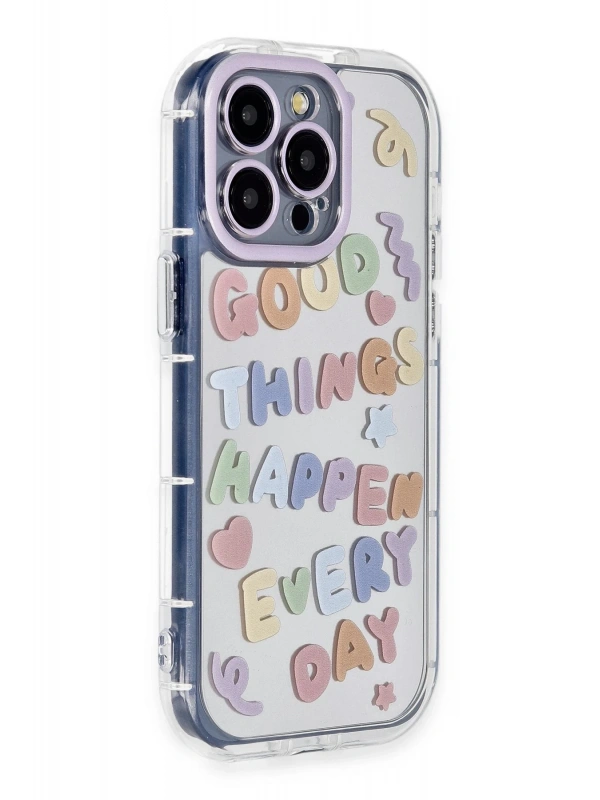 Newface Apple iPhone 14 Pro Max Kılıf Reflexion Desenli Kapak - Desen 7