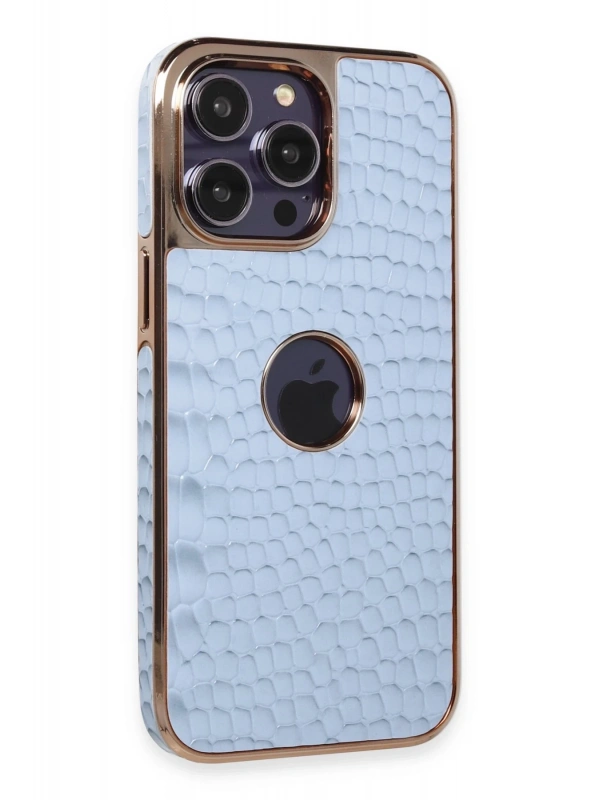 Newface Apple iPhone 14 Pro Max Kılıf Snake Kapak - Sierra Blue
