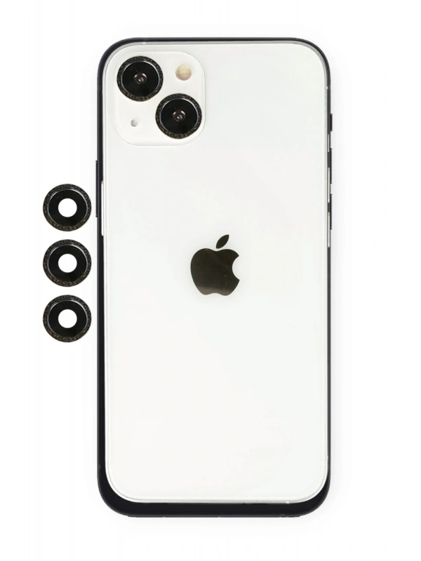 Newface Apple iPhone 14 Shine Kamera Lens - Siyah