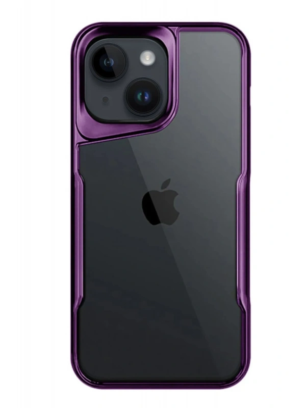 Newface Apple iPhone 15 Kılıf Boyi Silikon Kapak - Derin Mor