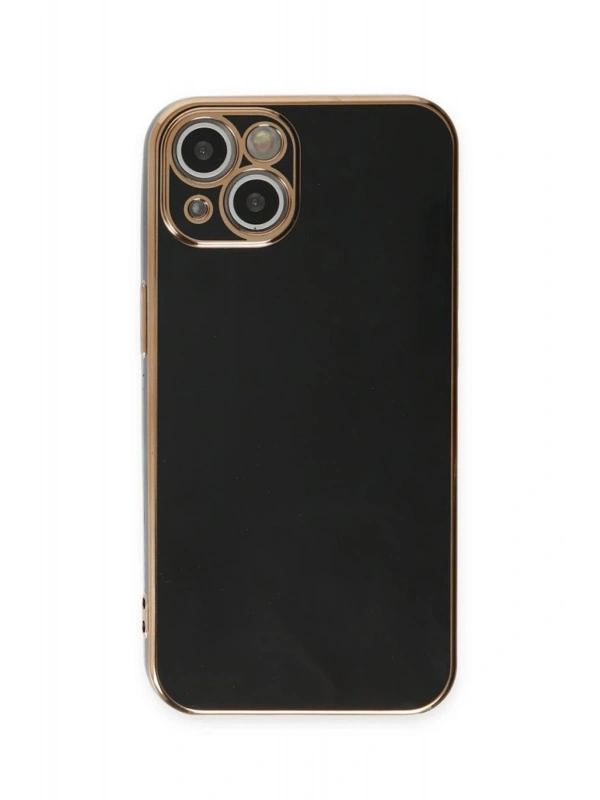 Newface Apple iPhone 15 Kılıf Volet Silikon - Siyah