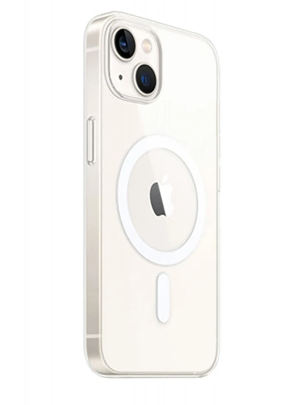 Newface Apple iPhone 15 Plus Kılıf Magneticsafe Şeffaf Silikon - Şeffaf