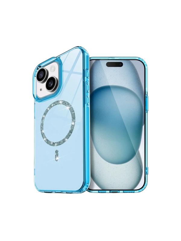 Newface Apple iPhone 15 Plus Live Diamond Magsafe Kapak