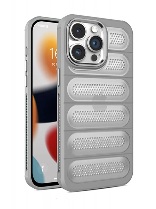 Newface Apple iPhone 15 Pro Kılıf Airmax Silikon Kapak - Titan Gri