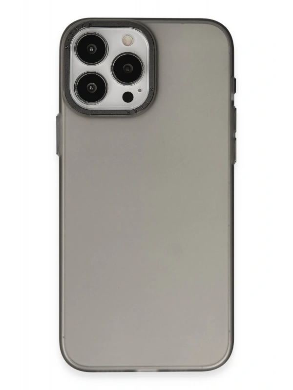 Newface Apple iPhone 15 Pro Kılıf Modos Metal Kapak - Siyah