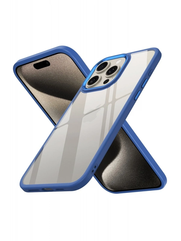 Newface Apple iPhone 15 Pro Kılıf Power Silikon - Mavi