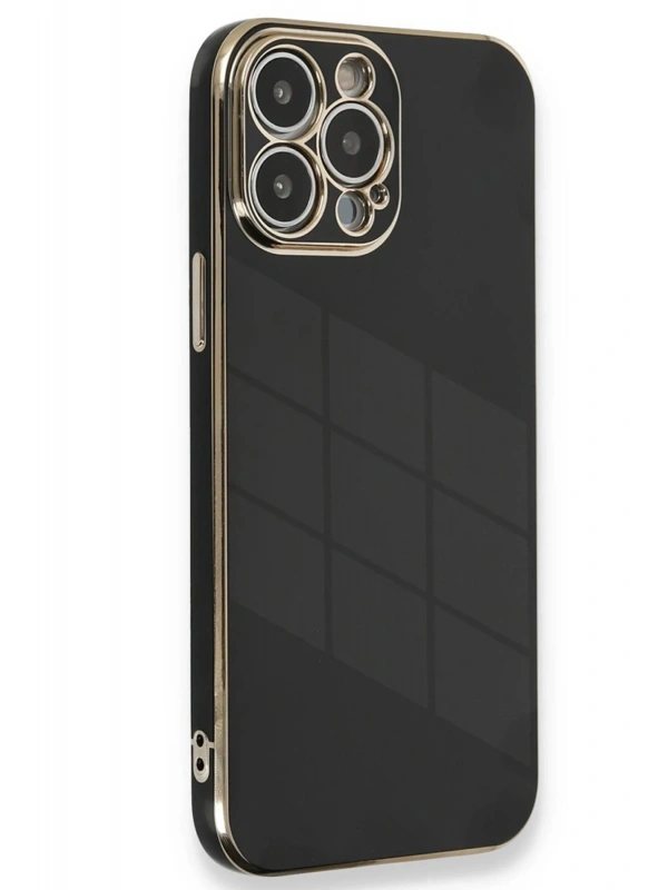 Newface Apple iPhone 15 Pro Kılıf Volet Silikon - Siyah