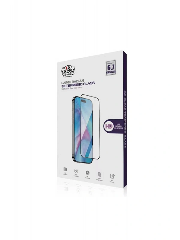Newface Apple iPhone 15 Pro Max Bilvis 0.18mm Plus Cam Ekran Koruyucu