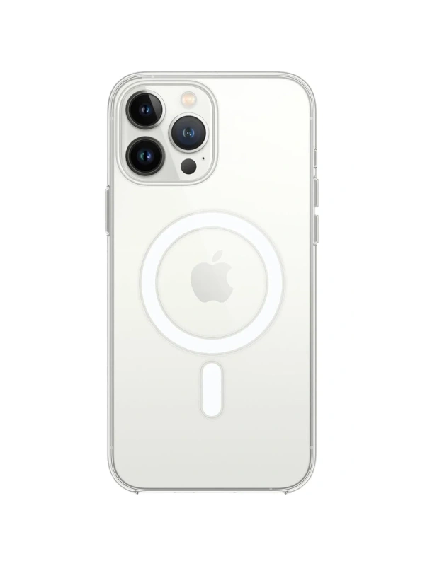 KILIFINI SEÇ - Apple iPhone 15 Pro Max Kılıf Magneticsafe Şeffaf Silikon - Şeffaf