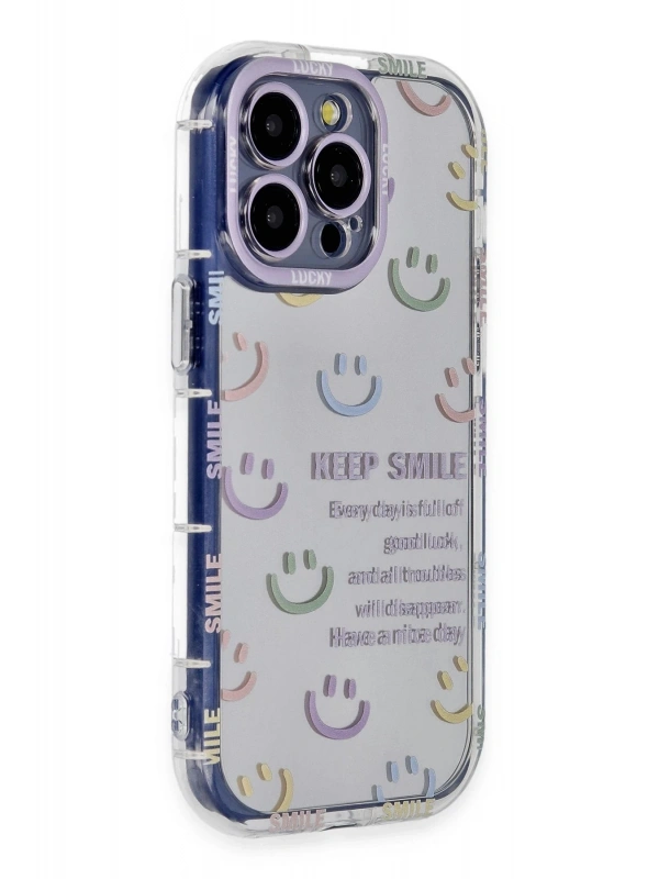 Newface Apple iPhone 15 Pro Max Kılıf Reflexion Desenli Kapak - Desen 2