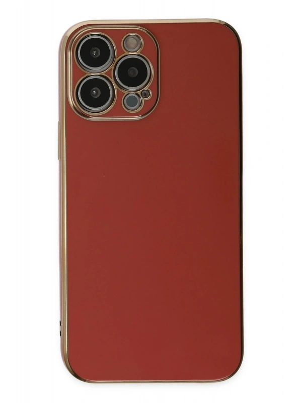 Newface Apple iPhone 15 Pro Max Kılıf Volet Silikon - Kırmızı