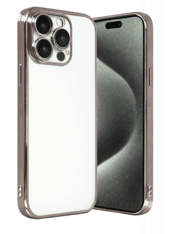 Newface Apple iPhone 15 Pro Max Razer Lensli Silikon - Titan Gri