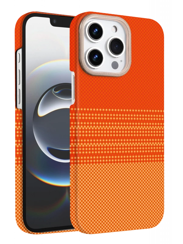Newface Apple iPhone 15 Pro Max Vega Magsafe Kapak - Turuncu