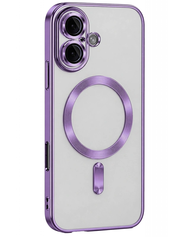 Newface Apple iPhone 16 Kılıf Kross Magneticsafe Kapak - Mor