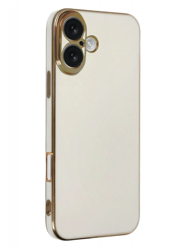 Newface Apple iPhone 16 Kılıf Volet Silikon - Beyaz