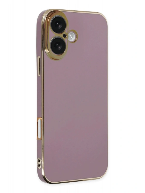 Newface Apple iPhone 16 Kılıf Volet Silikon - Mor