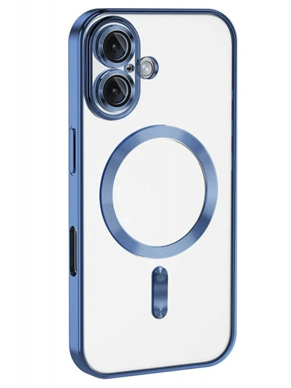Newface Apple iPhone 16 Plus Kılıf Kross Magneticsafe Kapak - Mavi