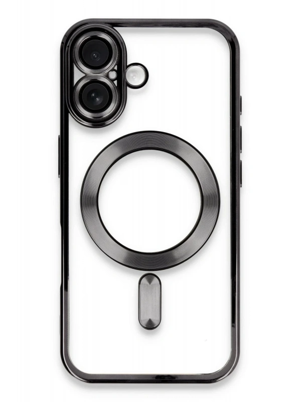 Newface Apple iPhone 16 Plus Kılıf Kross Magneticsafe Kapak - Siyah