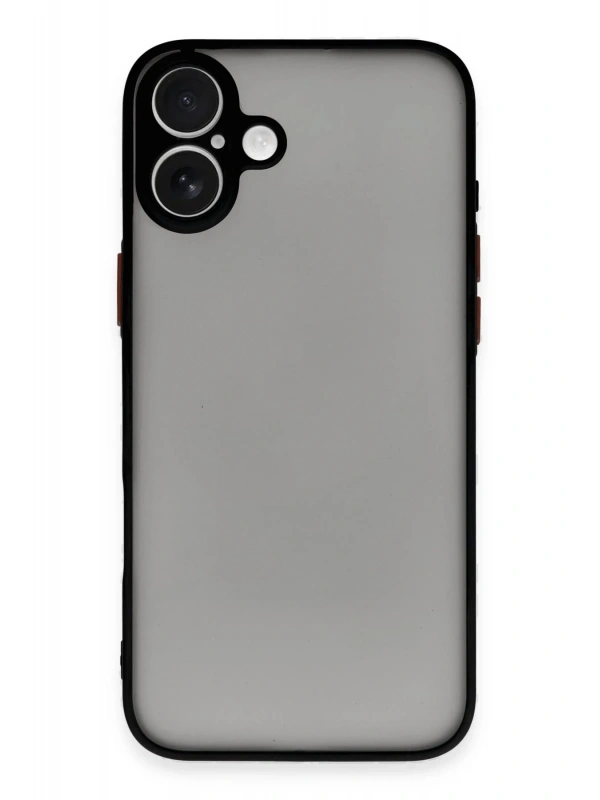 Newface Apple iPhone 16 Plus Kılıf Montreal Silikon Kapak - Siyah