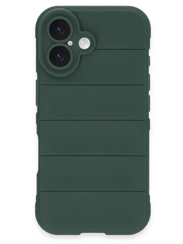 Newface Apple iPhone 16 Plus Kılıf Optimum Silikon - Koyu Yeşil