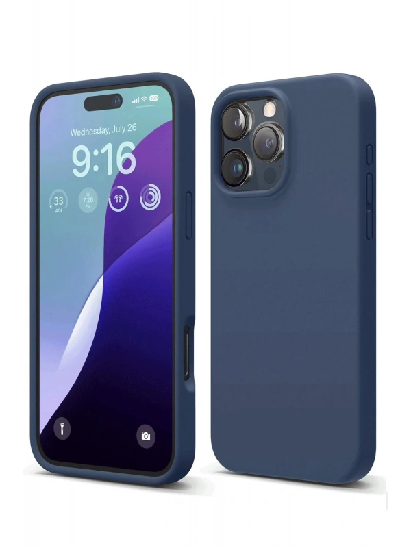 Newface Apple iPhone 16 Pro Kılıf First Silikon - Lacivert