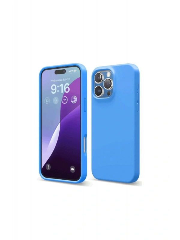Newface Apple iPhone 16 Pro Kılıf First Silikon - Mavi