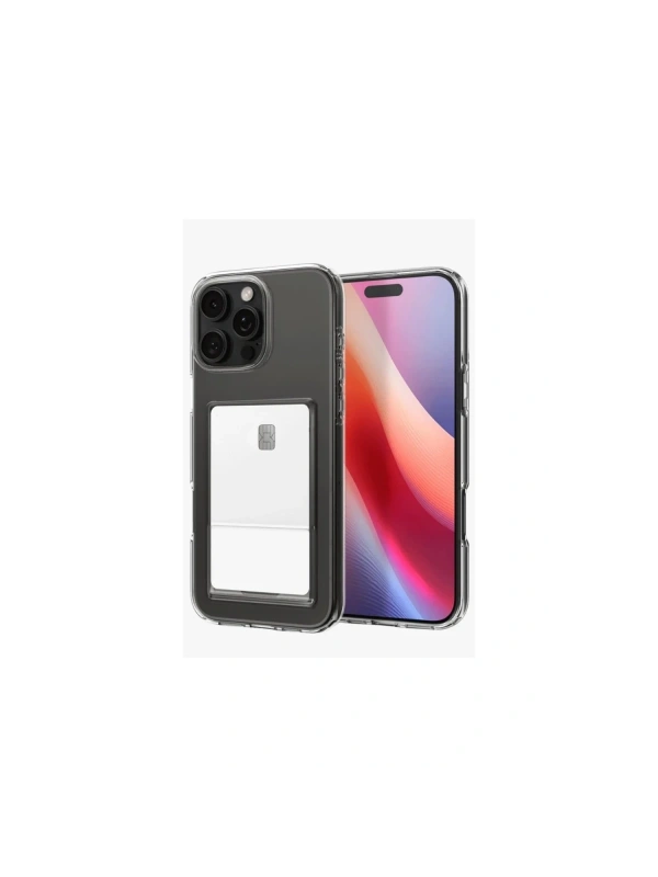 KILIFINI SEÇ - Apple iPhone 16 Pro Kılıf Kart Şeffaf Silikon - Şeffaf