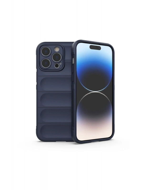 Newface Apple iPhone 16 Pro Kılıf Optimum Silikon - Lacivert