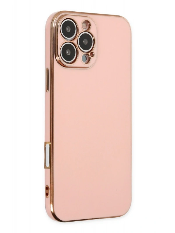 Newface Apple iPhone 16 Pro Kılıf Volet Silikon - Pembe