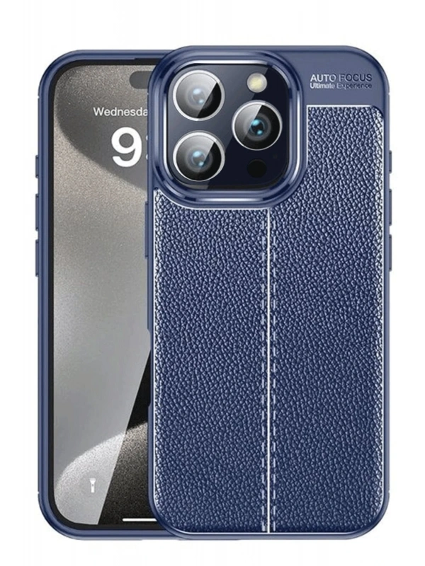 Newface Apple iPhone 16 Pro Max Kılıf Auto Focus Kapak - Lacivert