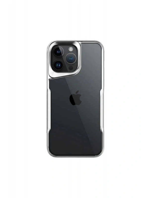 Newface Apple iPhone 16 Pro Max Kılıf Boyi Silikon Kapak - Gümüş