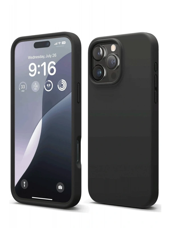 Newface Apple iPhone 16 Pro Max Kılıf First Silikon - Siyah