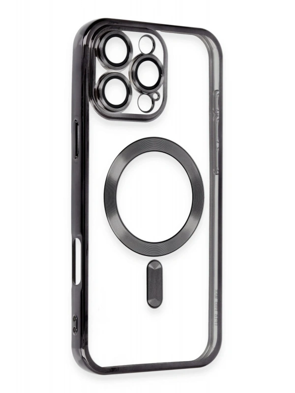 Newface Apple iPhone 16 Pro Max Kılıf Kross Magneticsafe Kapak - Siyah