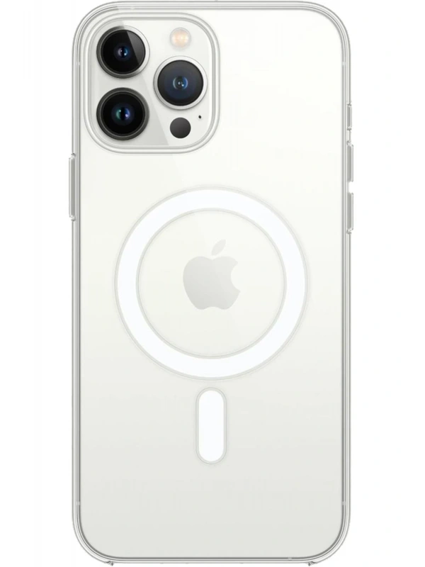 Newface Apple iPhone 16 Pro Max Kılıf Pc Real Magsafe Kapak - Şeffaf