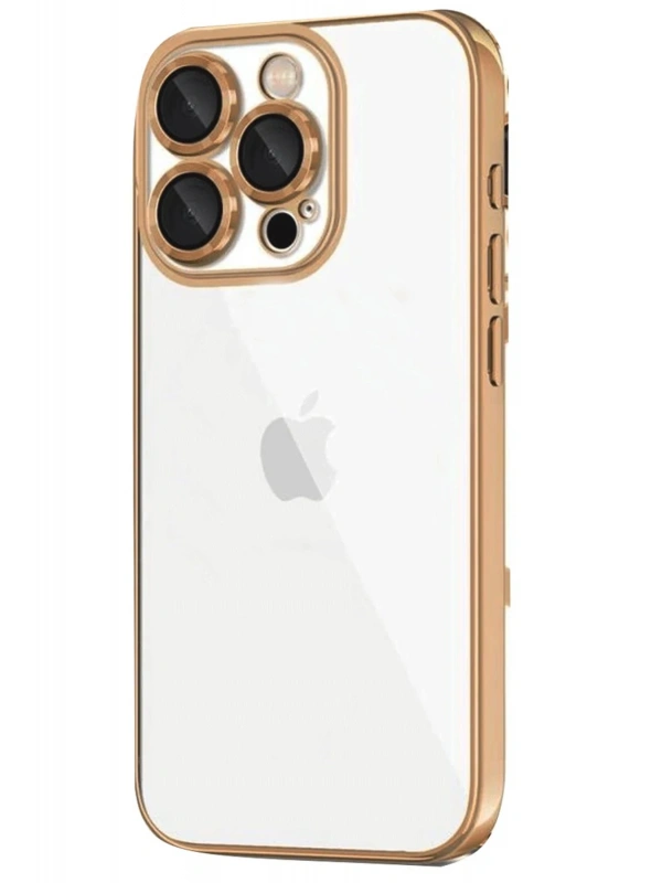 Newface Apple iPhone 16 Pro Max Kılıf Razer Lensli Silikon - Desert