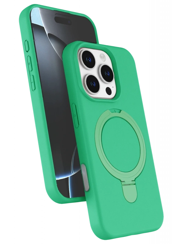 Newface Apple iPhone 16 Pro Max Regal Magsafe Standlı Kapak - Yeşil
