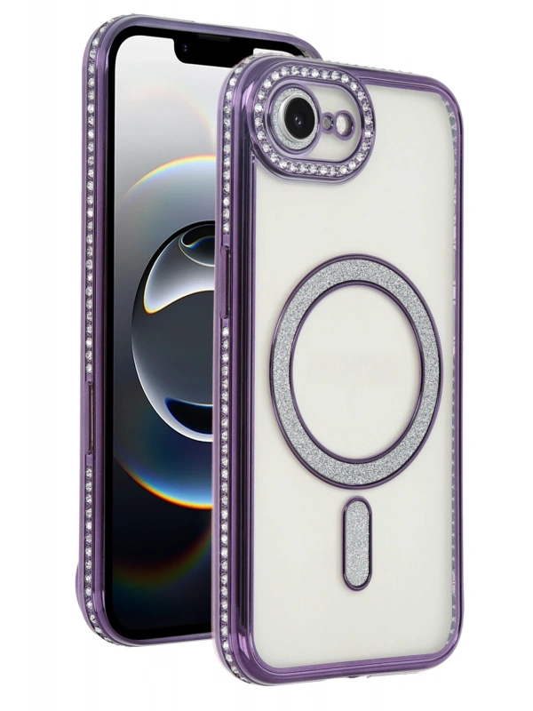 Newface Apple iPhone 16E Joke Simli Magneticsafe Kılıf - Derin Mor