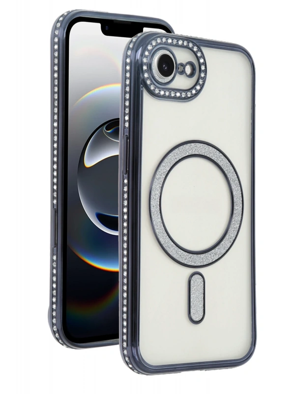 Newface Apple iPhone 16E Joke Simli Magneticsafe Kılıf - Siyah
