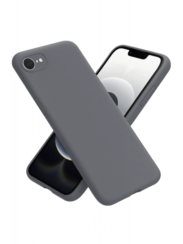 Newface Apple iPhone 16E Kılıf First Silikon - Gri