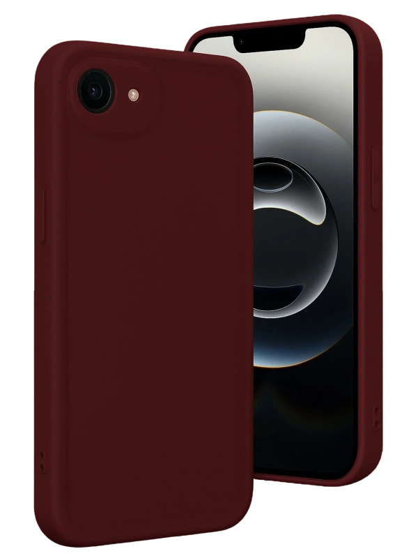 Newface Apple iPhone 16E Kılıf Viera Silikon - Bordo