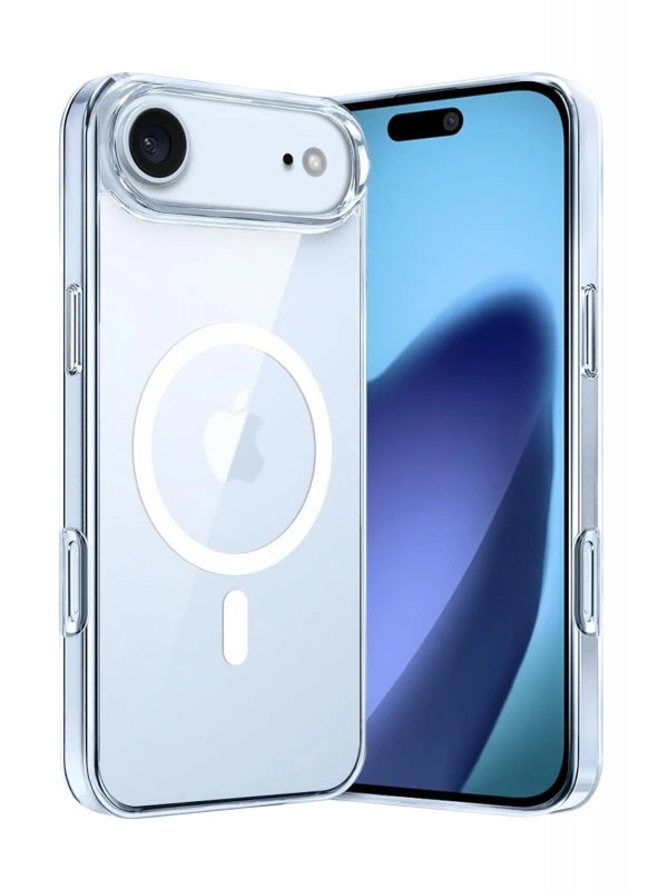 Newface Apple iPhone 17 Air Combo Sert Şeffaf Magsafe Kapak - Şeffaf