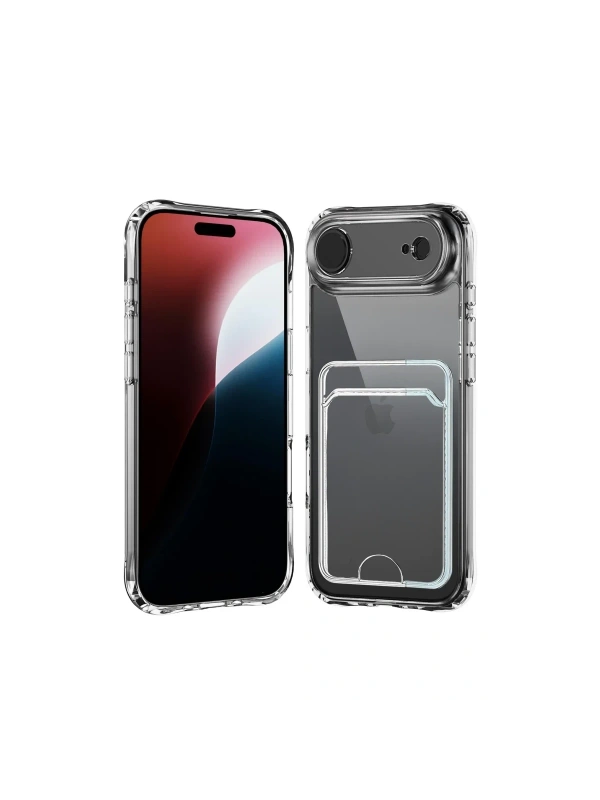 Newface Apple iPhone 17 Air Kart Şeffaf Silikon - Şeffaf