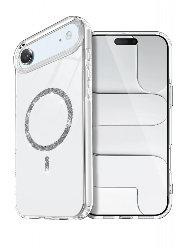 Newface Apple iPhone 17 Air Live Diamond Magsafe Kapak - Şeffaf