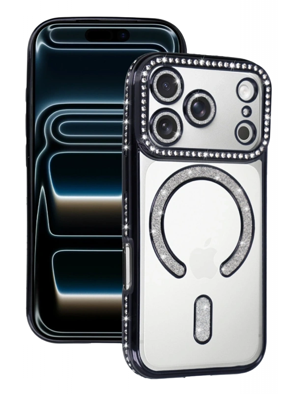 Newface Apple iPhone 17 Pro Max Joke Simli Magneticsafe Kılıf - Siyah